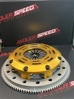 ADLERSPEED Race Clutch Twin Disc Kit + Flywheel For BMW 323 325 328 E36 M50 M52