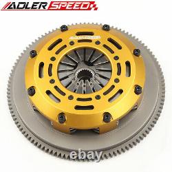 ADLERSPEED Race Twin Disc Clutch Kit For 04-05 BMW 325 330 530 X3 Z4 M54 6 Speed