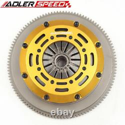 ADLERSPEED Race Twin Disc Clutch Kit For 04-05 BMW 325 330 530 X3 Z4 M54 6 Speed