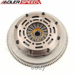 ADLERSPEED SPRUNG TWIN DISC CLUTCH KIT FOR 01-06 BMW M3 E46 6-SPEED with FLYWHEEL