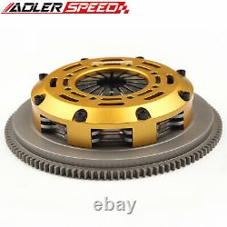 Racing Clutch Twin Disc & Flywheel For 04-05 BMW 325 330 530 X3 Z4 M54 6 Speed