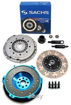 SACHS-FX DUAL FRICTION CLUTCH KIT+ALUMINUM FLYWHEEL FOR 92-95 BMW 325 i is M50